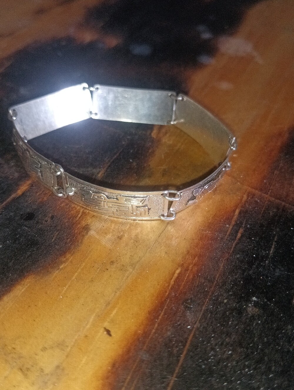 Silver Geometric Vintage Bracelet